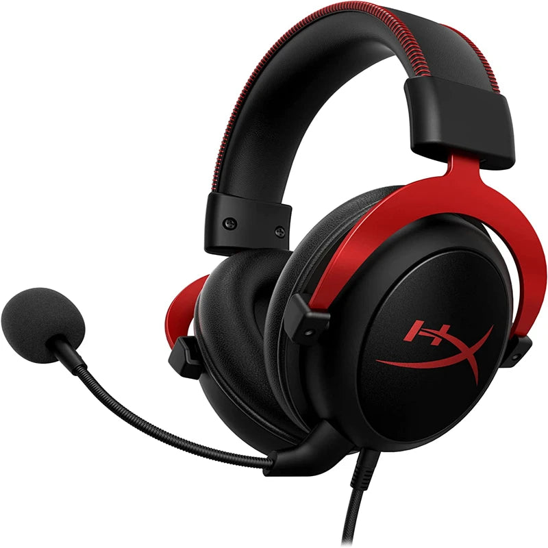 HyperX Cloud II - Gaming Headset, 7.1 Surround Sound, Memory Foam Ear Pads, Durable Aluminum Frame, Detachable Microphone