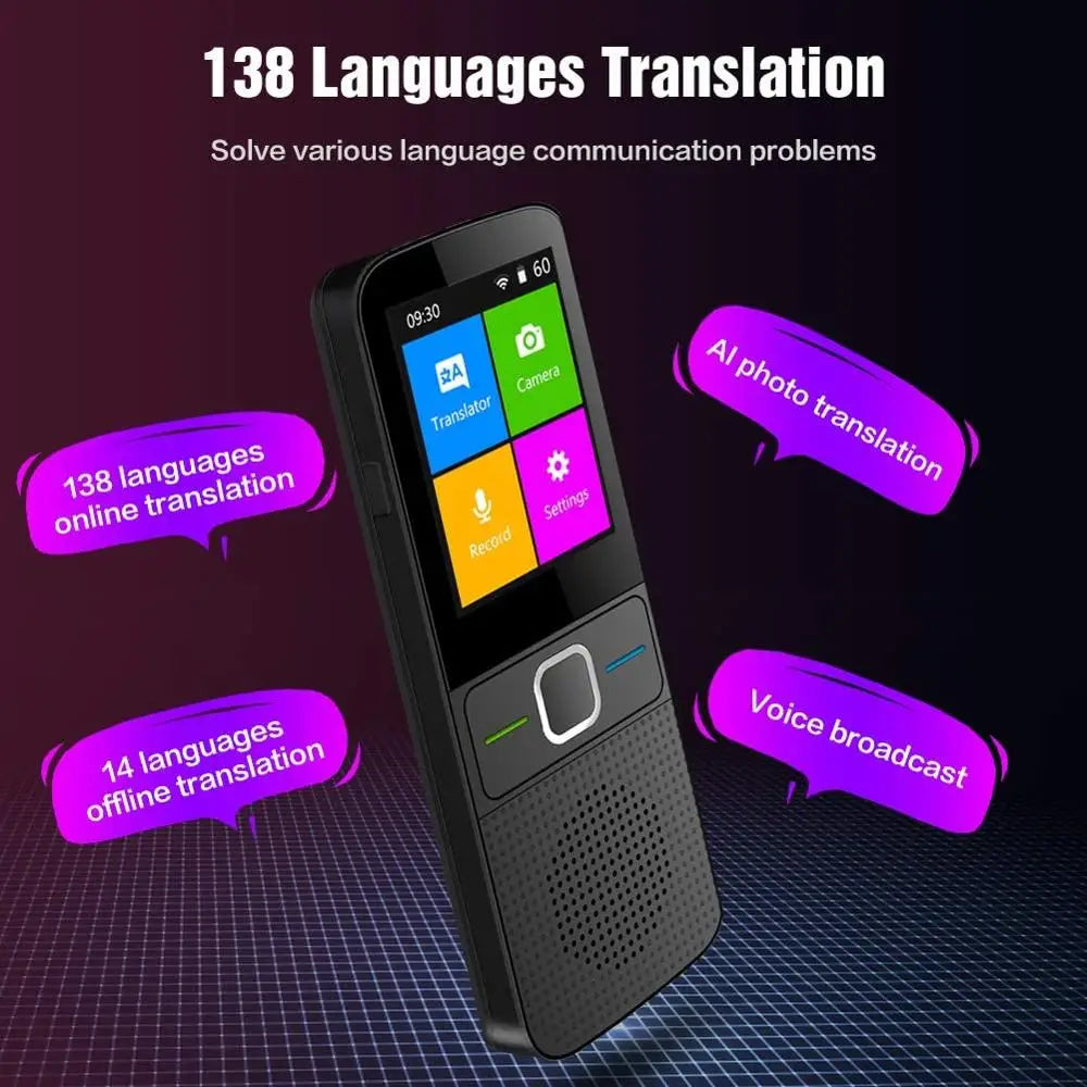 Translator Device Offline Language Translator Device with Touch Screen, Translators Devices for 138 Languages with Camera | Wi-F