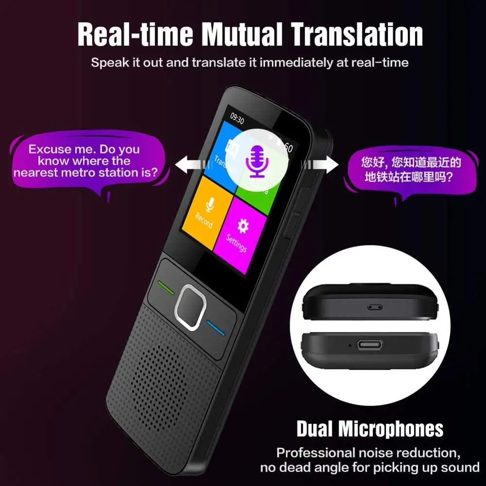 Translator Device Offline Language Translator Device with Touch Screen, Translators Devices for 138 Languages with Camera | Wi-F