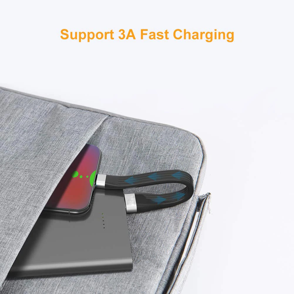 Ultra short USB C Cable USB 3.1 Gen.1 USB 3.0 A male to USB-C male fast charger sync data cable 5Gpbs 3A 60W