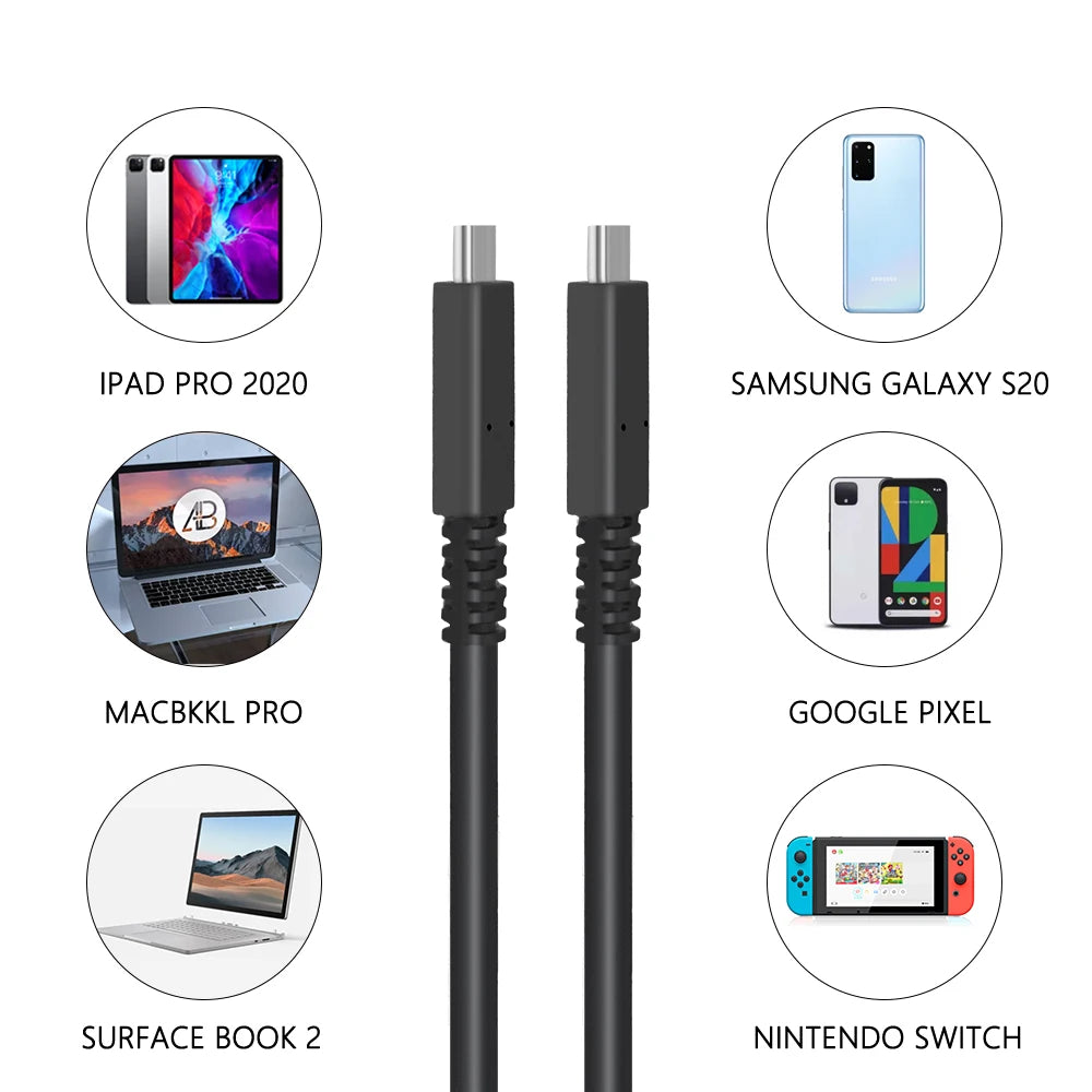 USB-C fast charger cable 5G USB 3.1 Gen 1 sync&charger cable 4K Type C USB-C video&audio cable USB-C 60W PD charging for macs