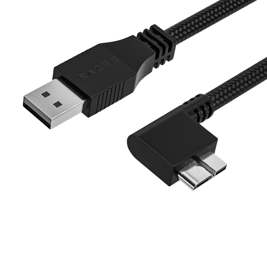 USB 3.0 to Micro B cable Long Angled USB 3.0 External Hard Drive Cable 2.5M Micro USB 3.0 Cable for Canon Nikon camera laptop