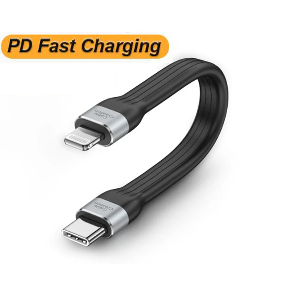 Type C USB C to Lightning fast charging cable for iphone ipad Ultra short USB C Cable Type C fast charger sync data cable