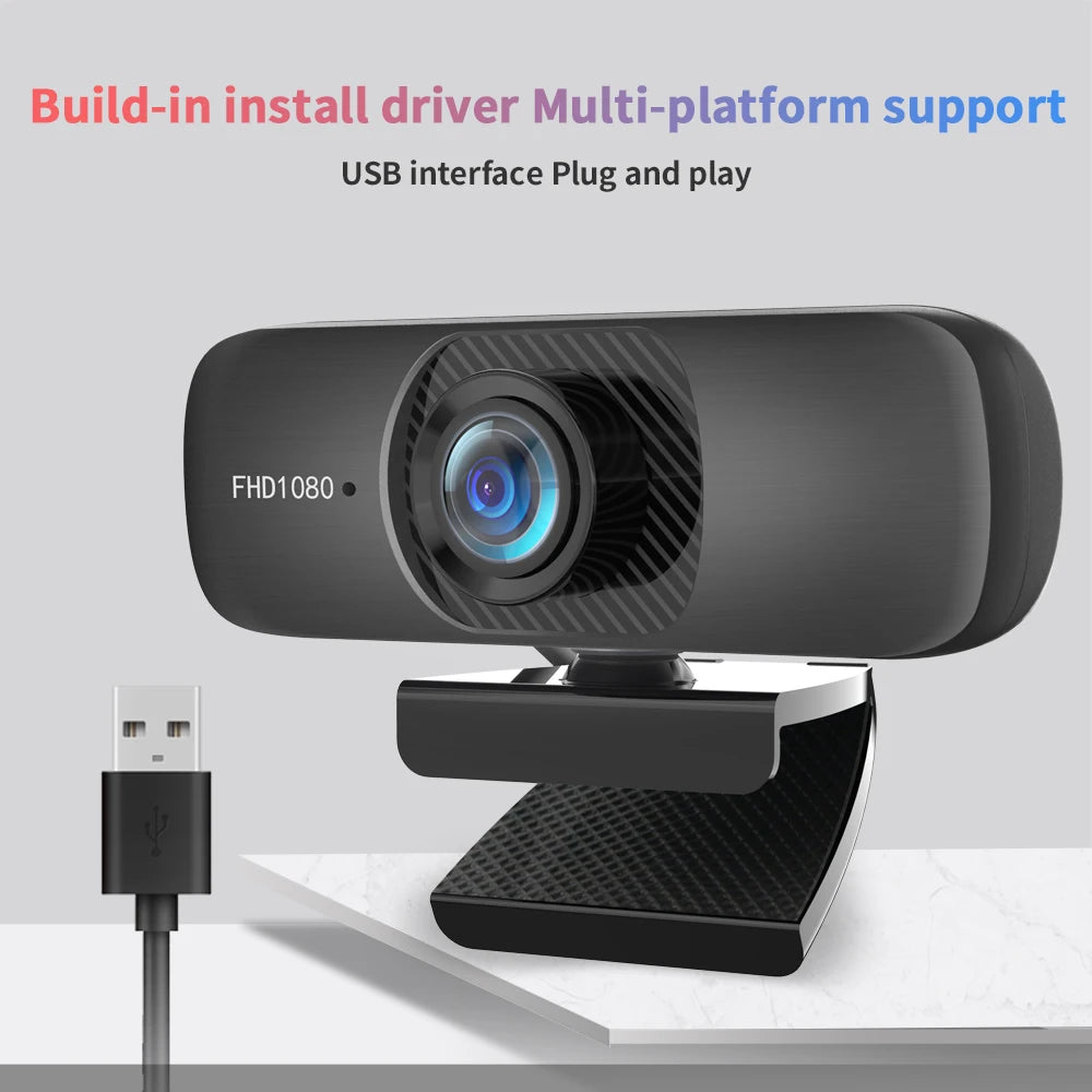 TISHRIC C60 Full HD Webcam 1080P Autofocus Web Cam USB Web Camera With Micphone For PC 2K 30FPS Camera Webcam For Computer