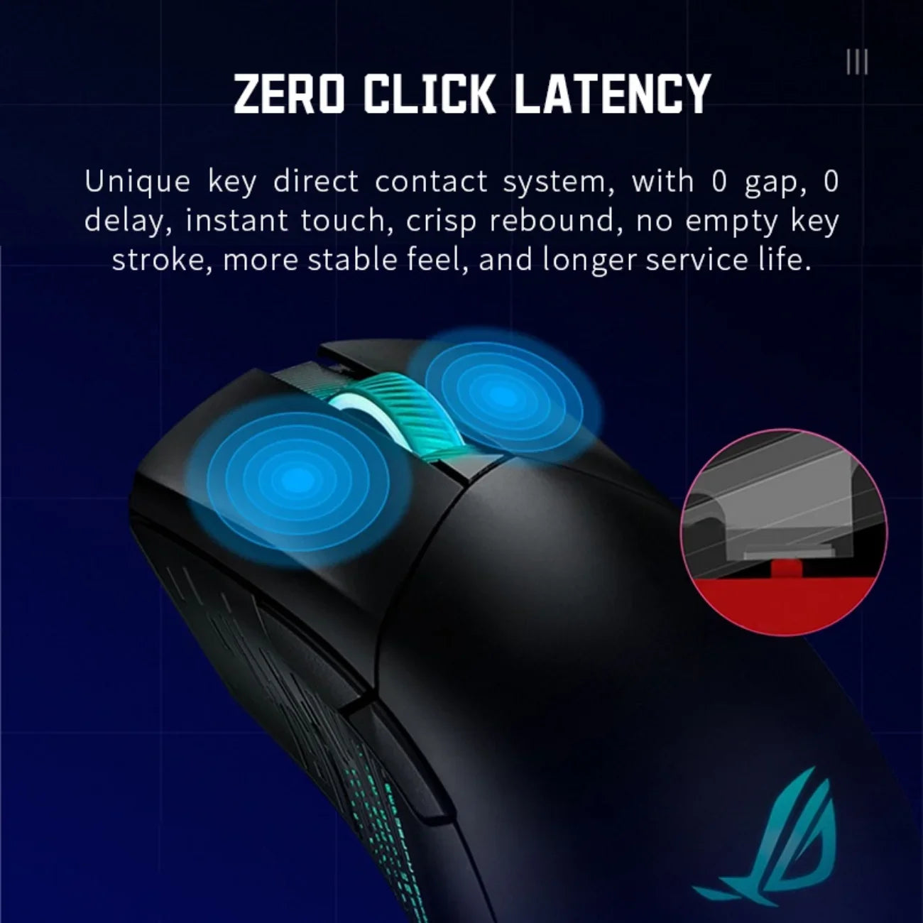 Asus Rog Gladium Iii High-Performance Wired Gaming 26000 Dpi Ultra Light Ergonomic Optical Rgb Gaming Mouse Laptop Accessories