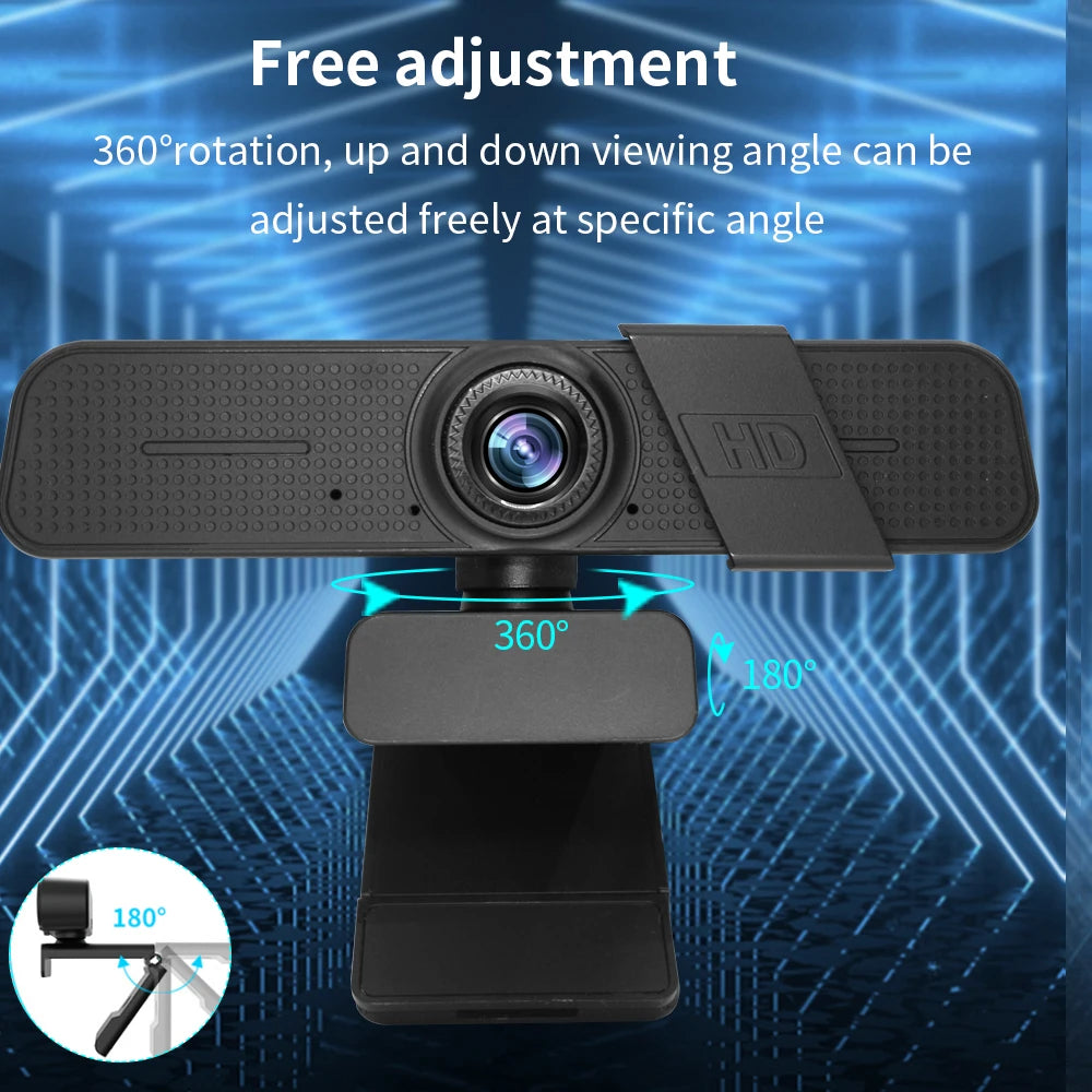 TISHRIC C150 2K Webcam 1080P HD Web Camera With Microphone USB Web Cam For PC Computer Video Call Live Gamer