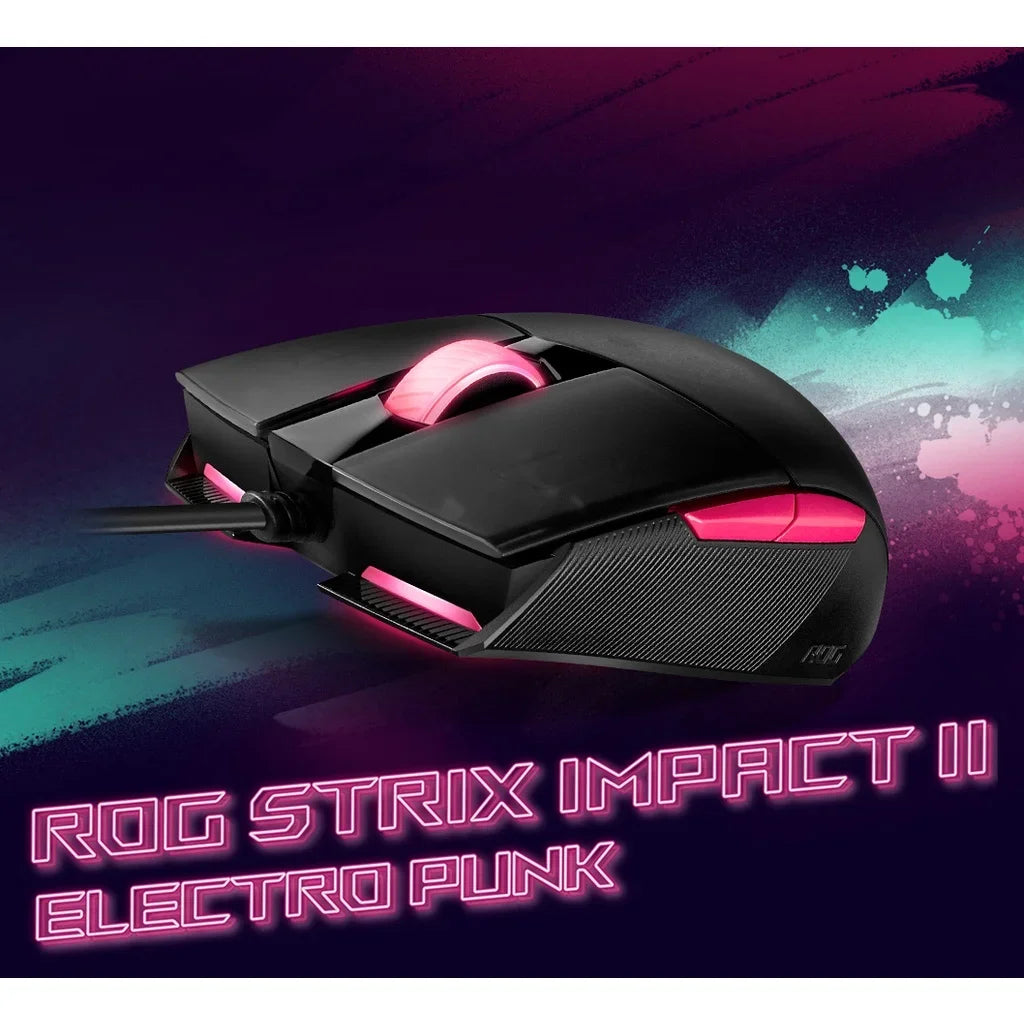 ASUS ROG Gladius II Core Gaming Mouse Ambidextrous Ergonomic Optical RGB 6200 DPI Asus Store Official Pc Gamer