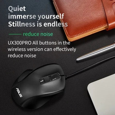 ASUS UX300PRO Wired Mouse 3200 DPI Silent Ergonomic Optical Mouse Suitable Laptop Office Accessories Plug and Play Free Shipping