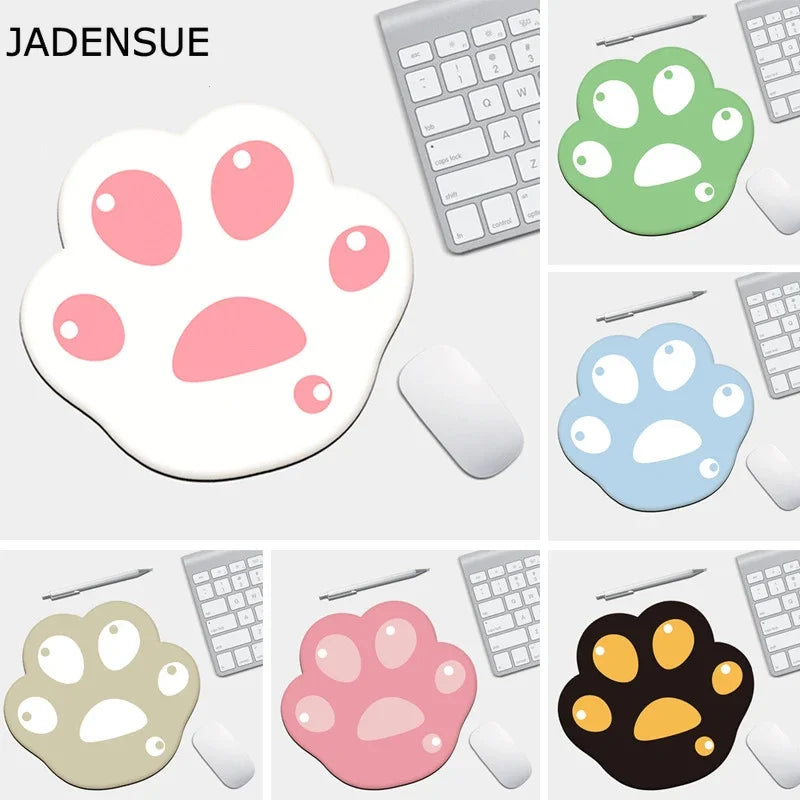 Mouse Pad Rubber Cute Cat Paw Pattern Anti-Slip Mice Comfortable Desk Mats for Laptop PC Computer Pad Game Mousepad Deskpad