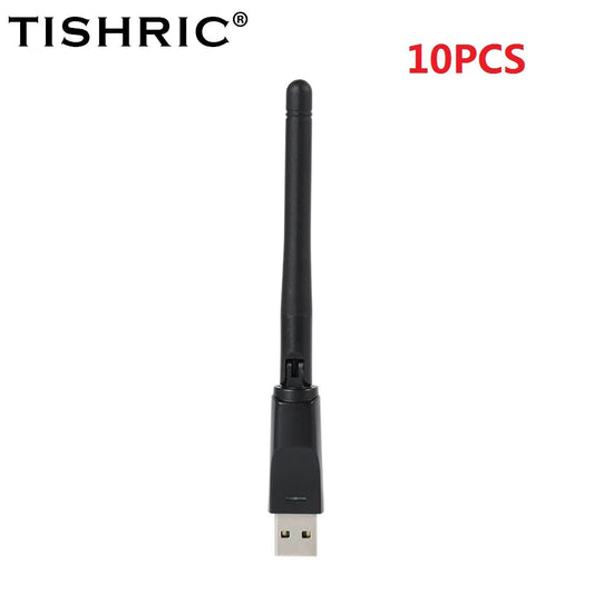 10PCS TISHRIC 8188 Wireless Network Card USB Wifi Adapter 150Mbps Antenna USB2 .0 802.11n/g/b For Desktop Laptop Wifi Receiver