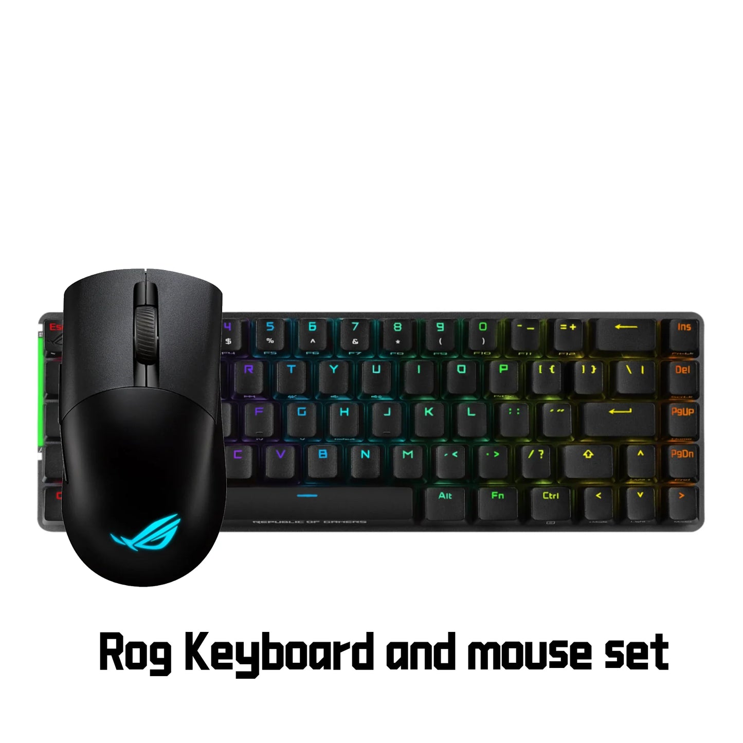 Asus Rog Falchion Nx 65% Wireless Game Mechanical 68 Key Keris Wireless Aimpoint 16000dpi Esports 2.4ghz Keyboard And Mouse Set